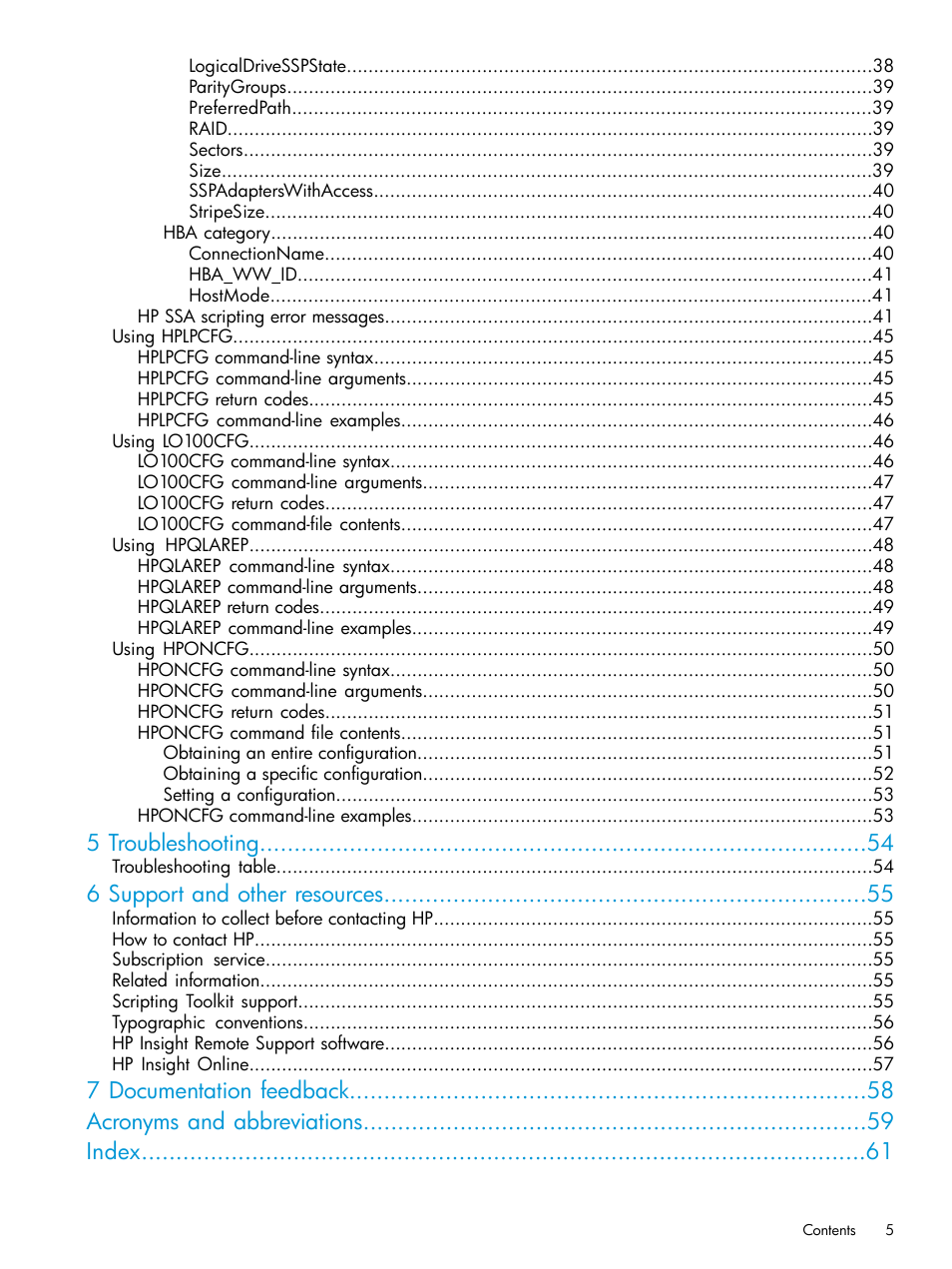 5 troubleshooting, 6 support and other resources | HP Scripting Toolkit for Windows 9.50 User Manual | Page 5 / 62