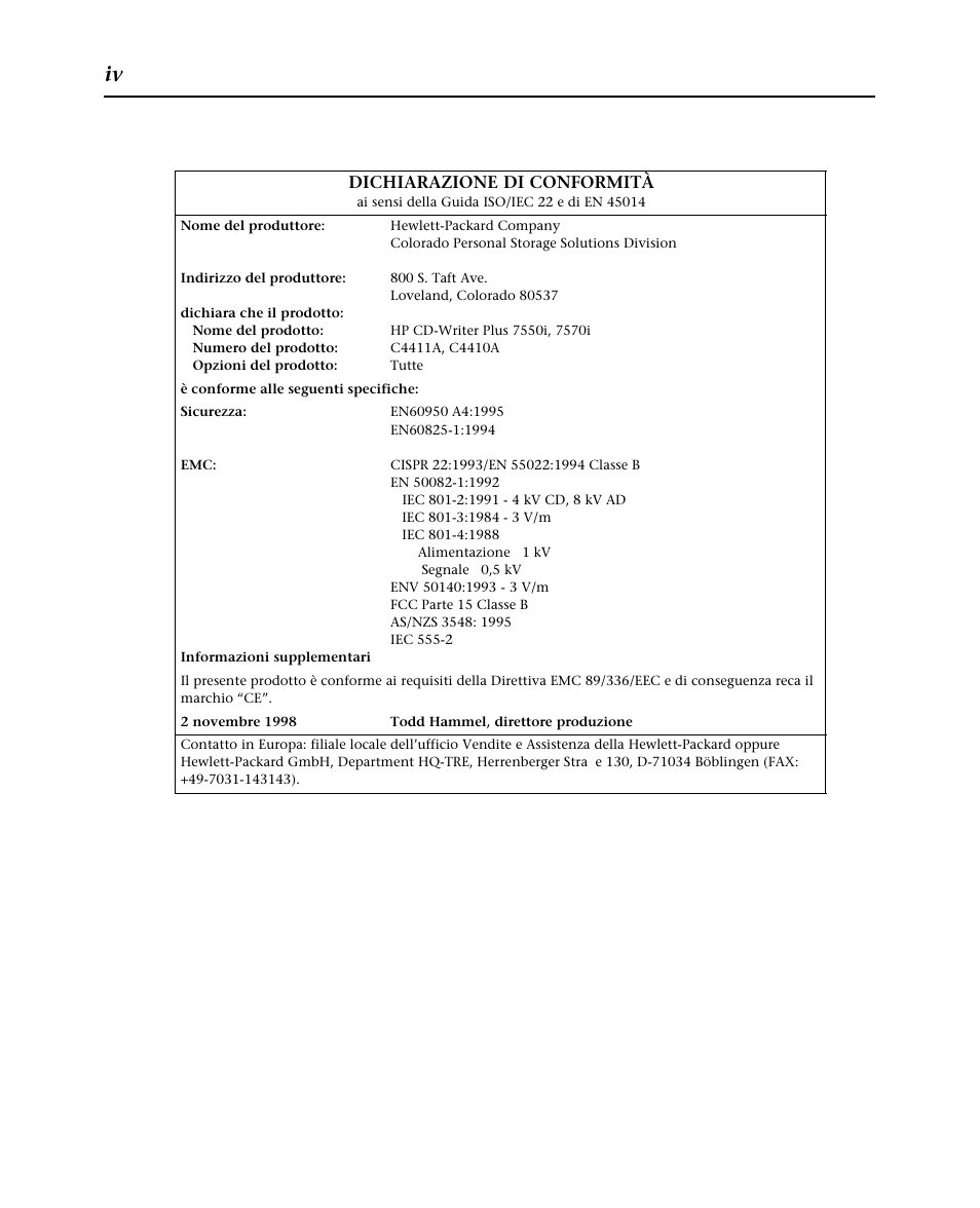 HP Graveur de CD interne HP CD-Writer Plus 7570i User Manual | Page 6 / 46