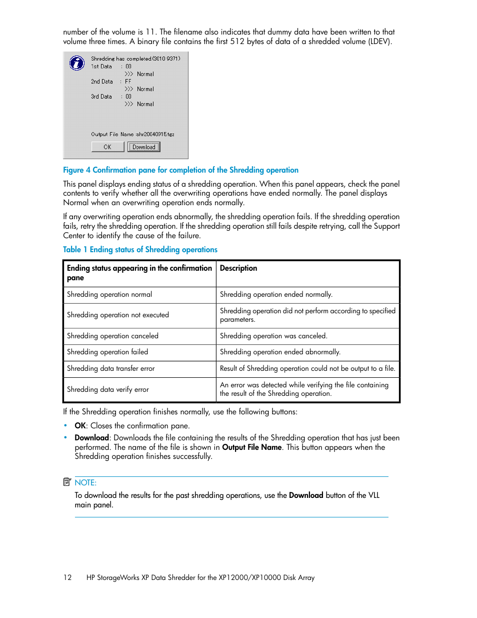 HP XP Data Shredder Software User Manual | Page 12 / 20