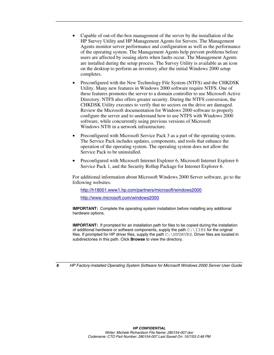 HP ProLiant BL10e G2 Server Blade User Manual | Page 6 / 30
