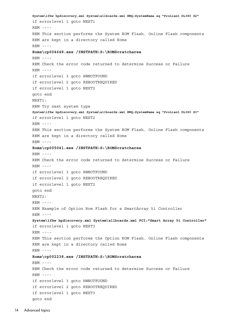 HP Scripting Toolkit for Windows 9.60 User Manual | Page 14 / 62