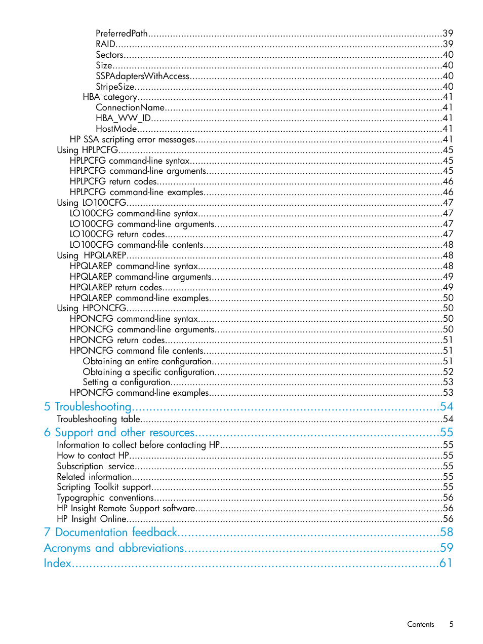 5 troubleshooting, 6 support and other resources | HP Scripting Toolkit for Windows 9.60 User Manual | Page 5 / 62