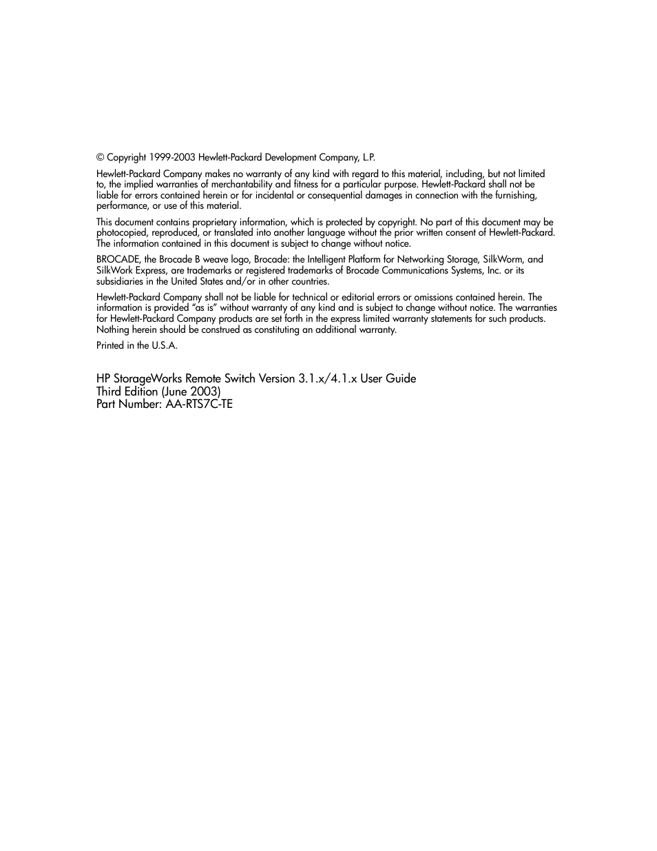 HP StorageWorks MSA 2.8 SAN Switch User Manual | Page 2 / 22