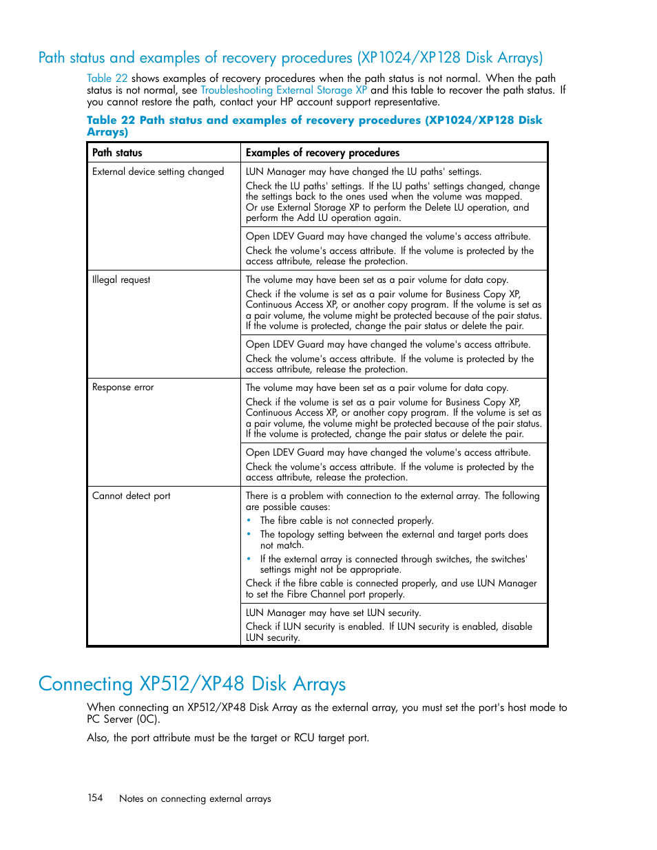 Connecting xp512/xp48 disk arrays | HP XP Data Shredder Software User Manual | Page 154 / 176