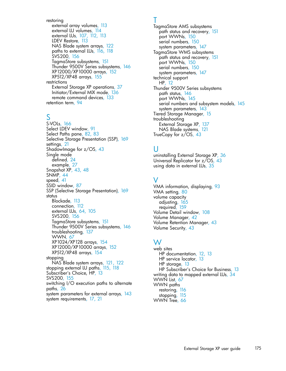 HP XP Data Shredder Software User Manual | Page 175 / 176