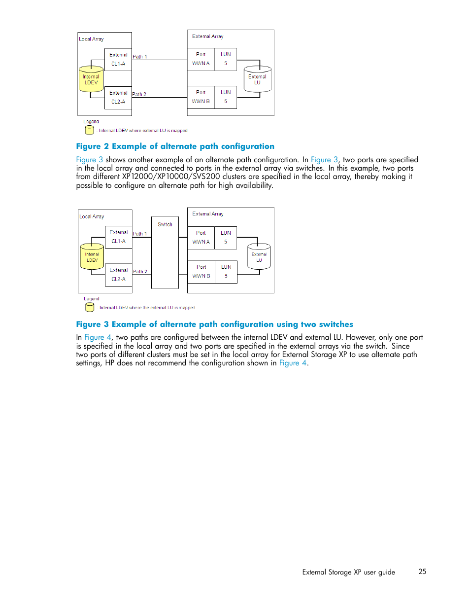 Example of alternate path configuration, Figure 2 | HP XP Data Shredder Software User Manual | Page 25 / 176