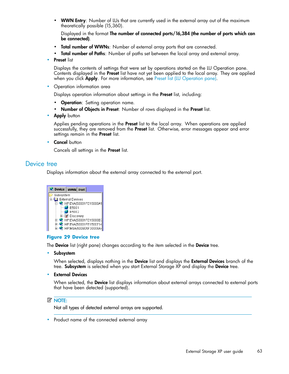 Device tree | HP XP Data Shredder Software User Manual | Page 63 / 176