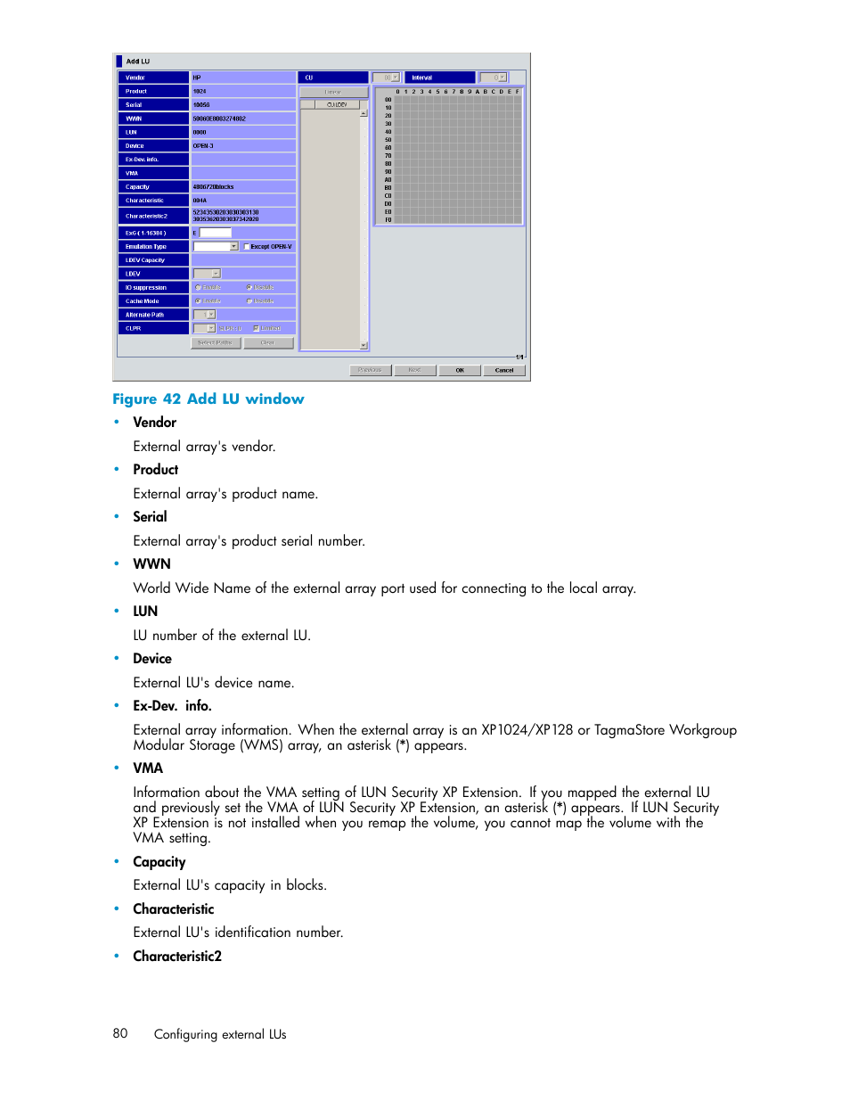 Add lu window, Figure 42 | HP XP Data Shredder Software User Manual | Page 80 / 176