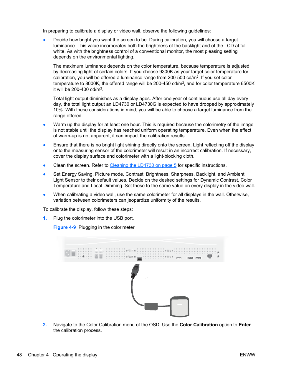 HP LD4730 47-inch Micro-Bezel Video Wall Display User Manual | Page 56 / 72