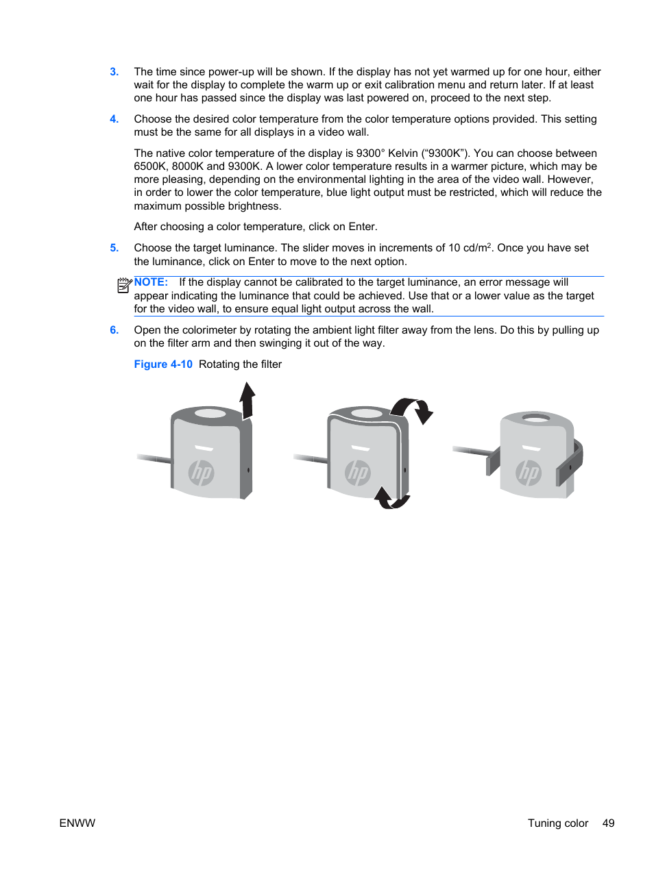HP LD4730 47-inch Micro-Bezel Video Wall Display User Manual | Page 57 / 72