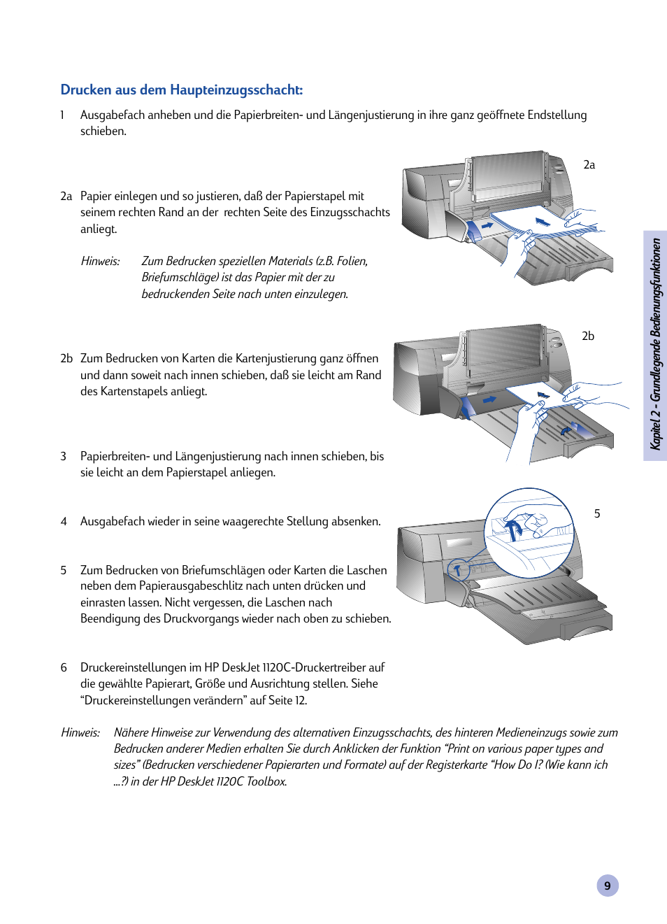 HP Imprimante HP Deskjet 1120cxi User Manual | Page 38 / 112