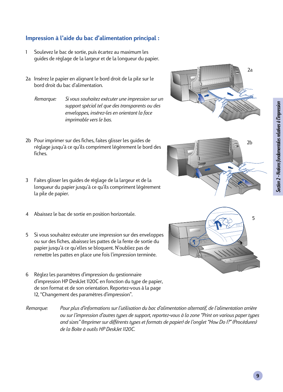 HP Imprimante HP Deskjet 1120cxi User Manual | Page 65 / 112