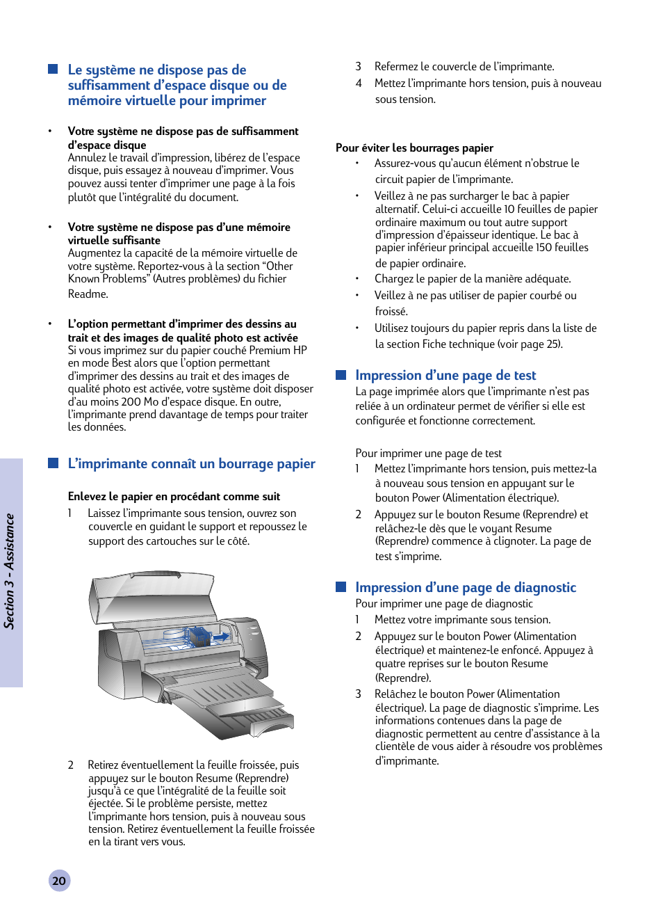 HP Imprimante HP Deskjet 1120cxi User Manual | Page 76 / 112