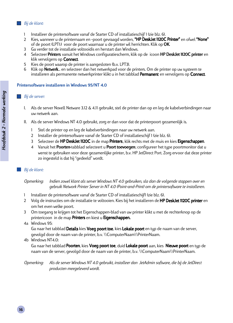 HP Imprimante HP Deskjet 1120cxi User Manual | Page 99 / 112