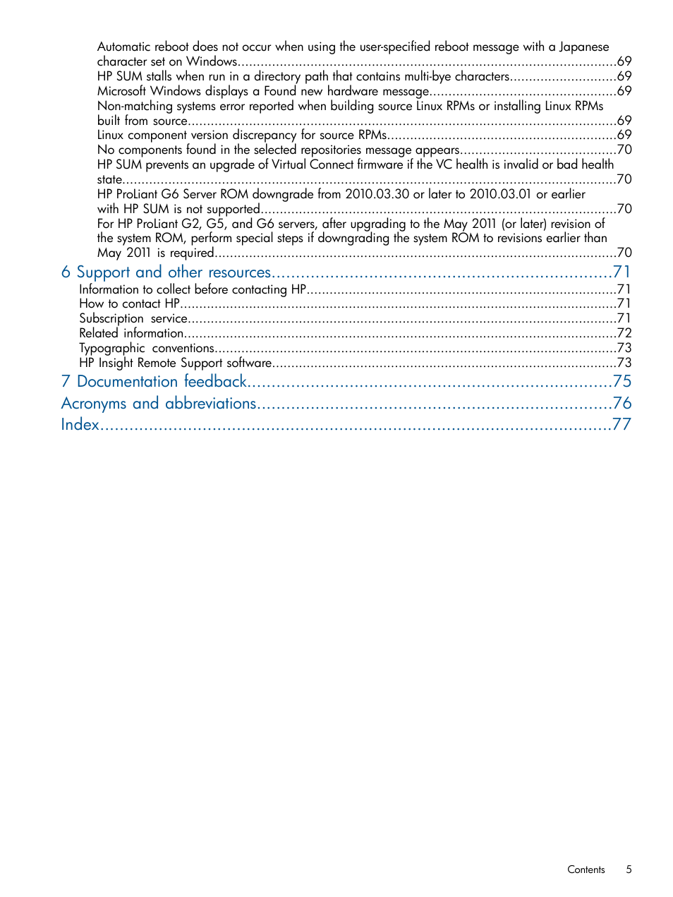 6 support and other resources | HP Smart Update Manager (User Guide) User Manual | Page 5 / 79