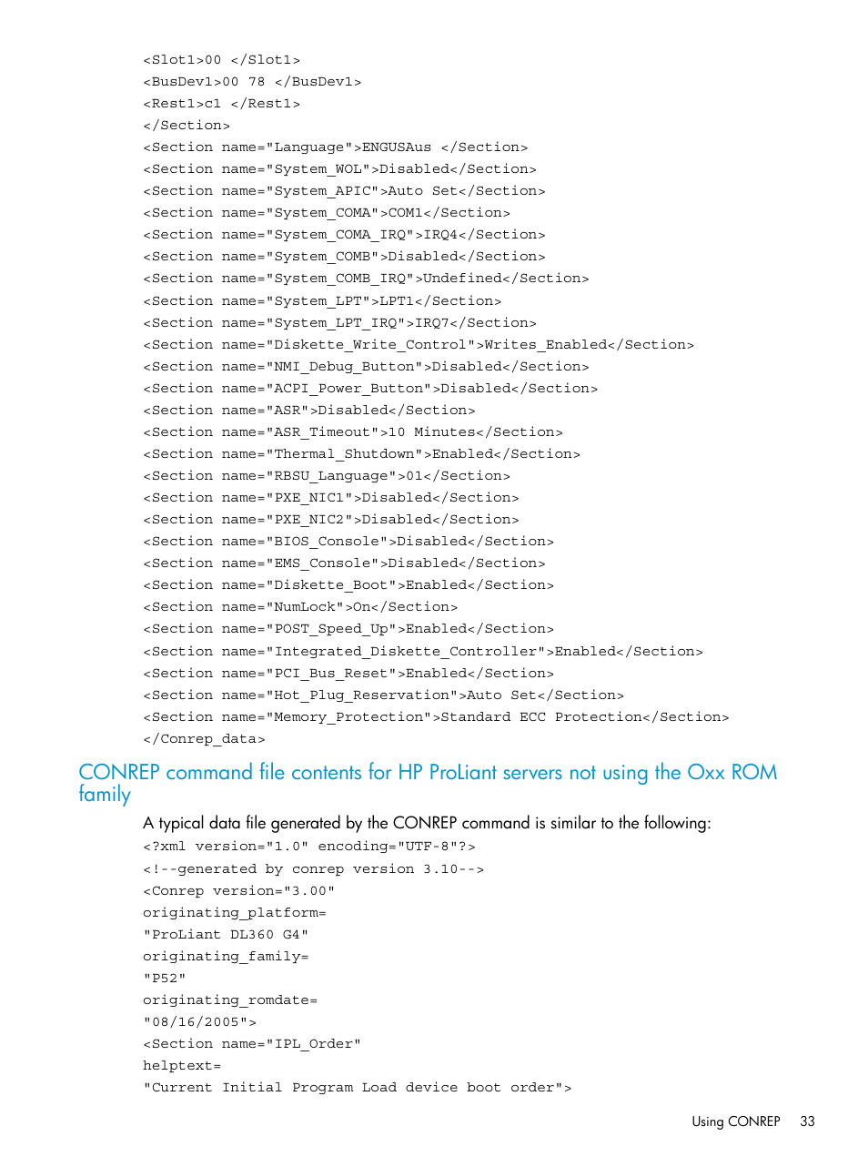 HP Scripting Toolkit for Linux 9.50 User Manual | Page 33 / 68