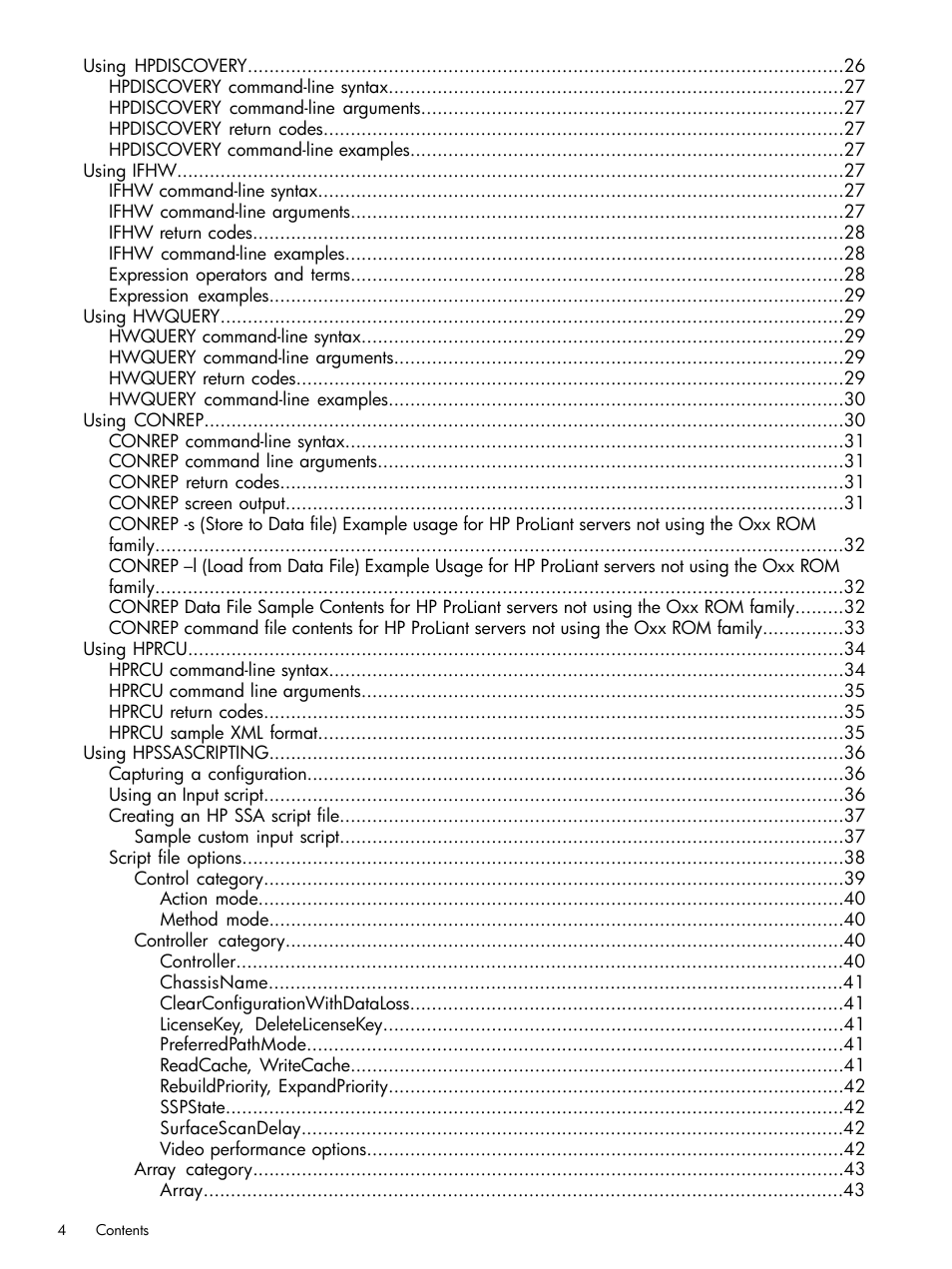 HP Scripting Toolkit for Linux 9.50 User Manual | Page 4 / 68