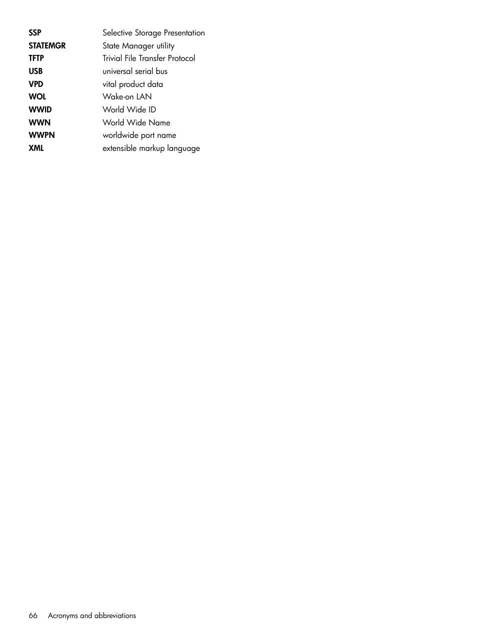 HP Scripting Toolkit for Linux 9.50 User Manual | Page 66 / 68
