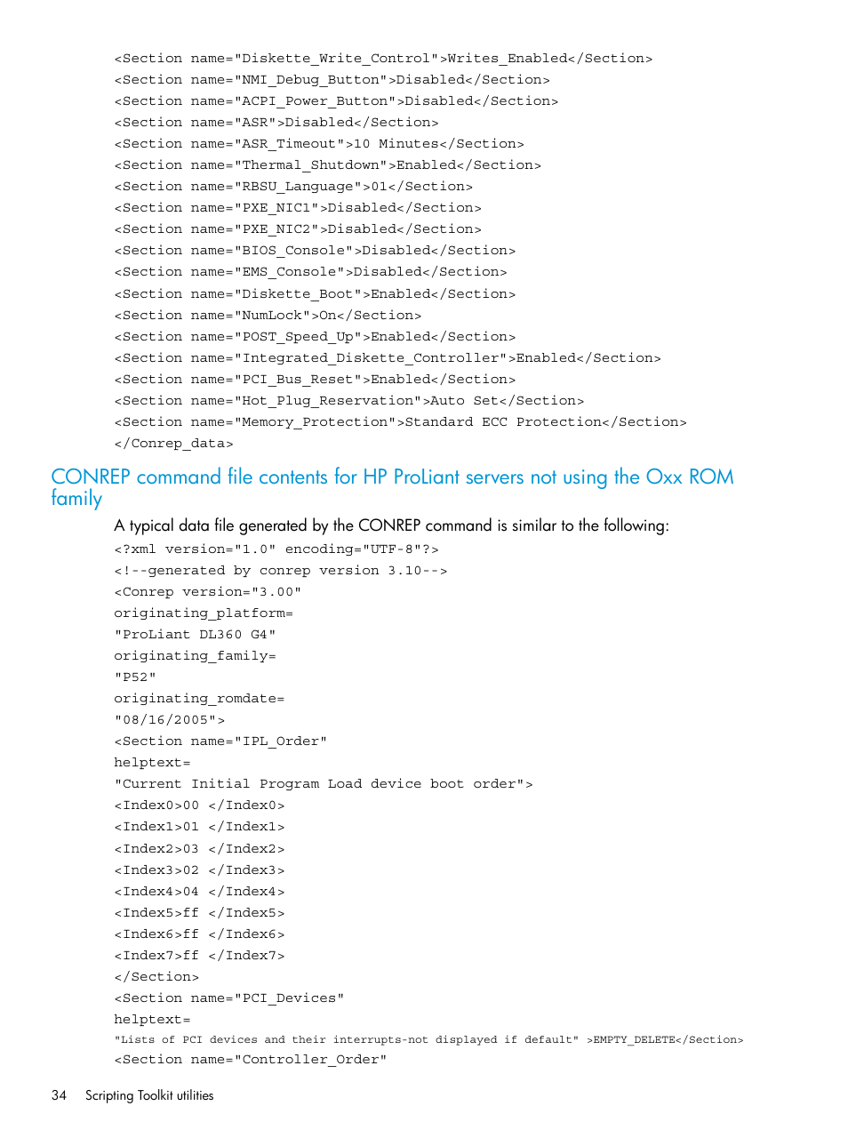 HP Scripting Toolkit for Linux 9.60 User Manual | Page 34 / 69
