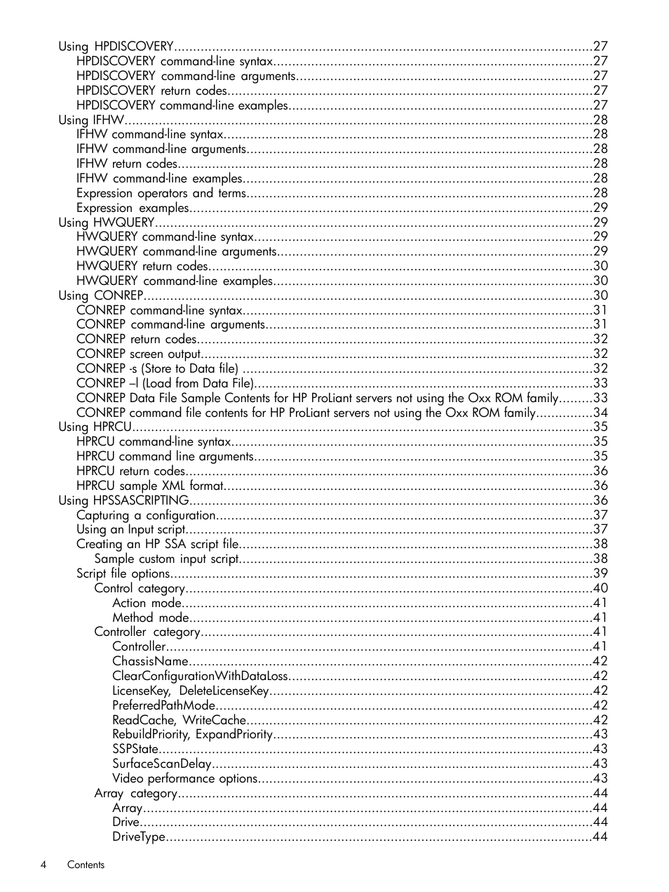 HP Scripting Toolkit for Linux 9.60 User Manual | Page 4 / 69
