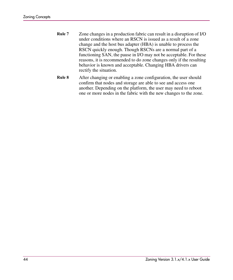 HP StorageWorks MSA 2.8 SAN Switch User Manual | Page 44 / 104