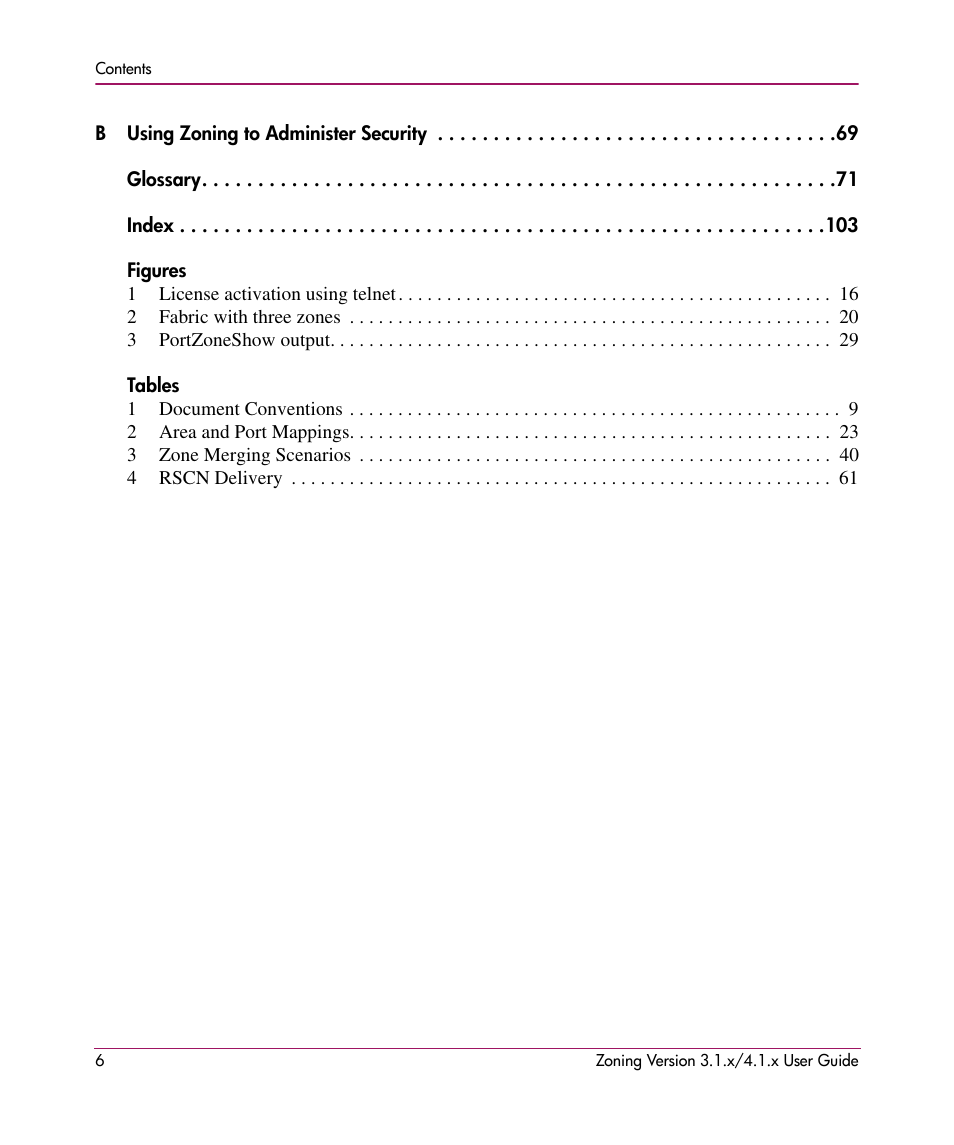 HP StorageWorks MSA 2.8 SAN Switch User Manual | Page 6 / 104