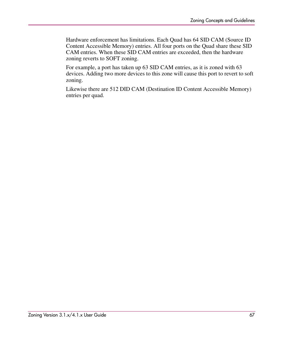 HP StorageWorks MSA 2.8 SAN Switch User Manual | Page 67 / 104