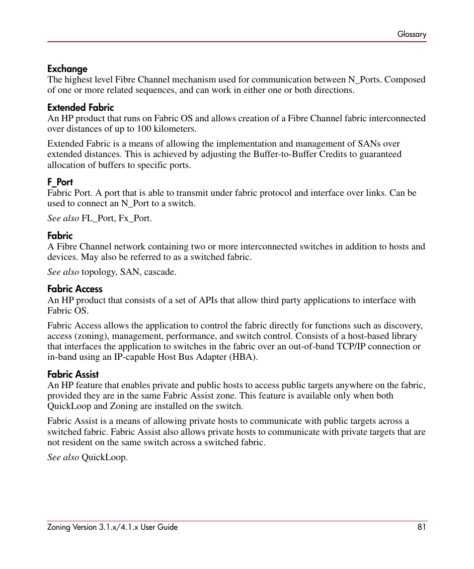 HP StorageWorks MSA 2.8 SAN Switch User Manual | Page 81 / 104