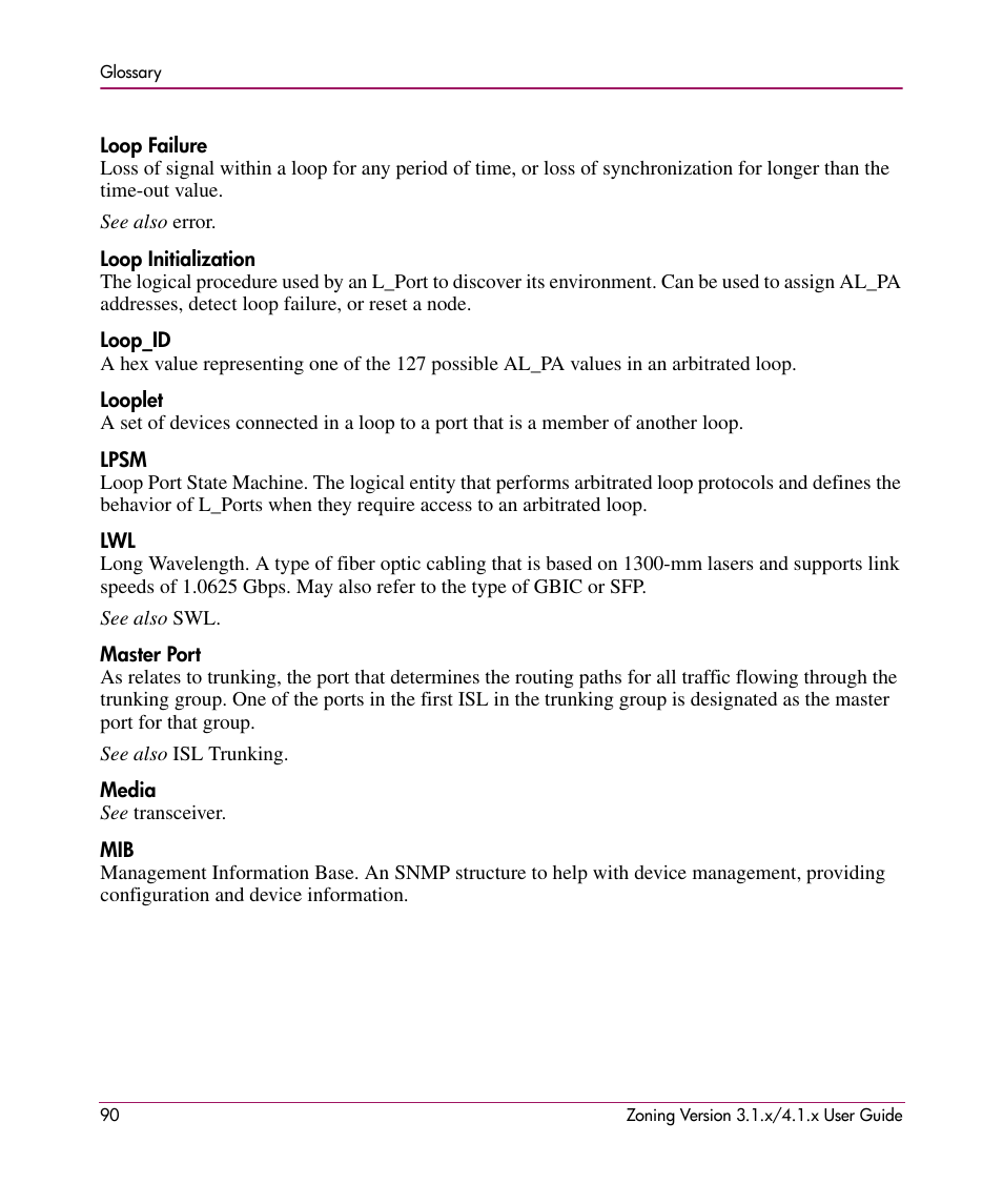 HP StorageWorks MSA 2.8 SAN Switch User Manual | Page 90 / 104