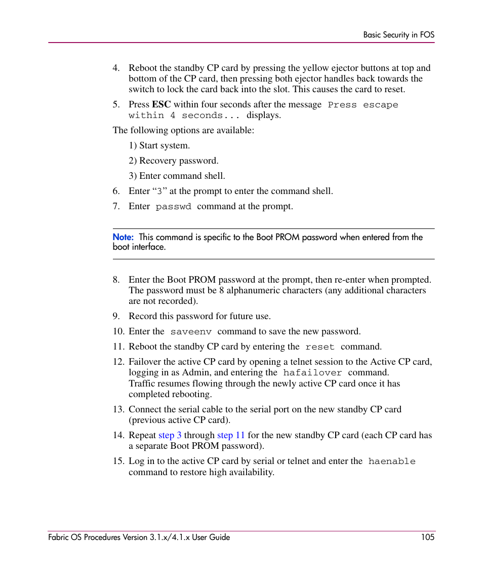 HP StorageWorks MSA 2.8 SAN Switch User Manual | Page 105 / 270