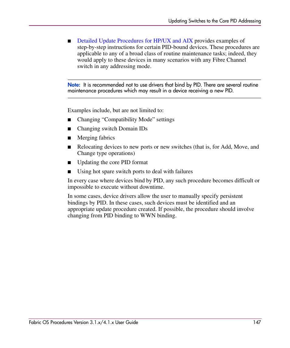 HP StorageWorks MSA 2.8 SAN Switch User Manual | Page 147 / 270