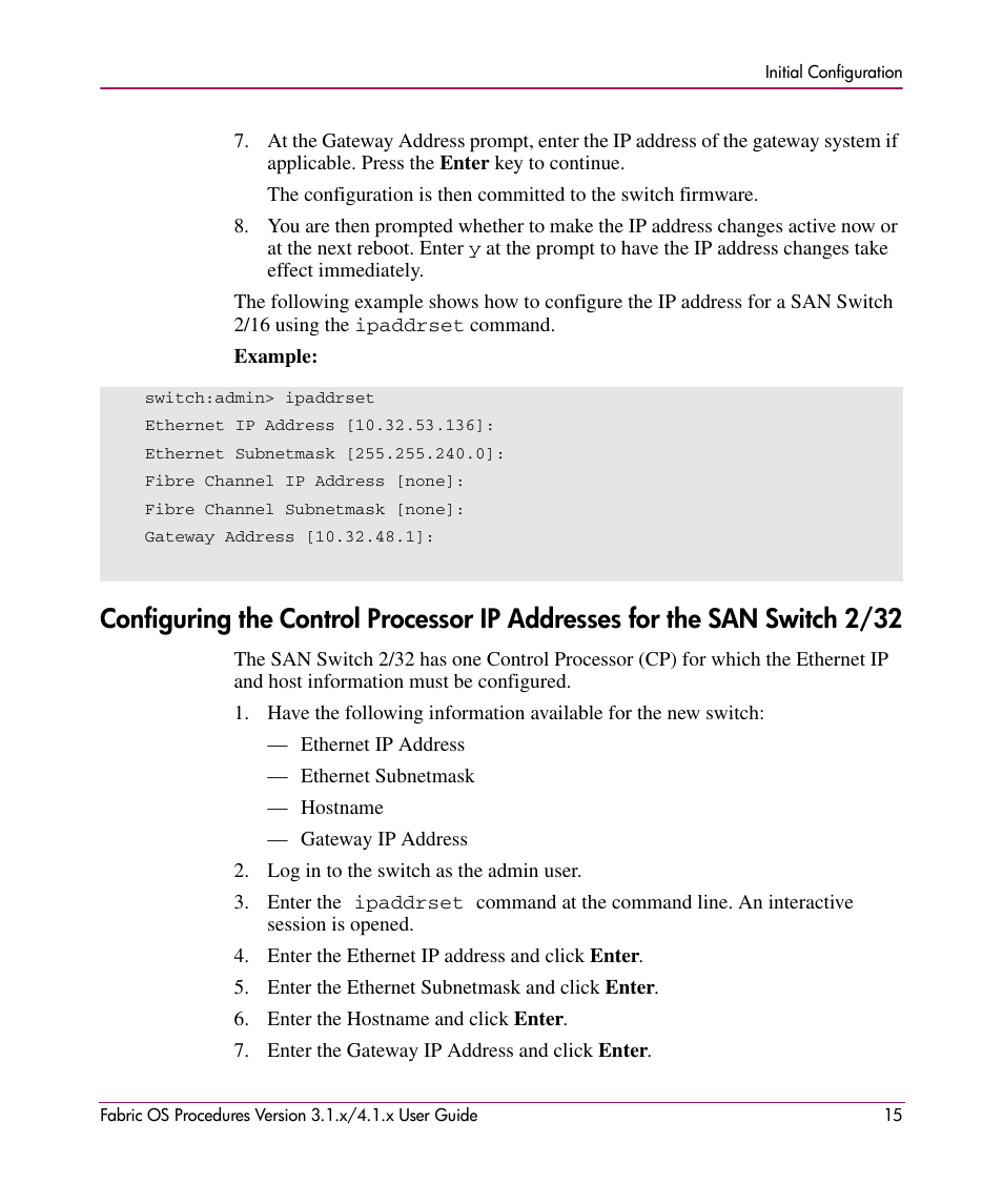 HP StorageWorks MSA 2.8 SAN Switch User Manual | Page 15 / 270