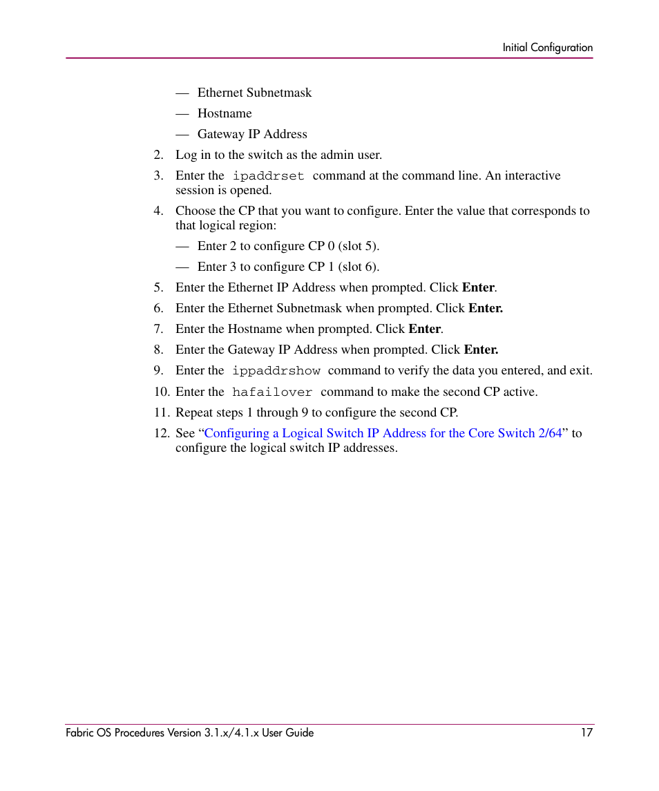 HP StorageWorks MSA 2.8 SAN Switch User Manual | Page 17 / 270