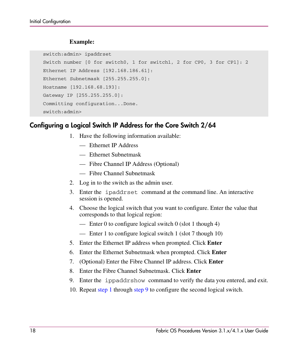 HP StorageWorks MSA 2.8 SAN Switch User Manual | Page 18 / 270