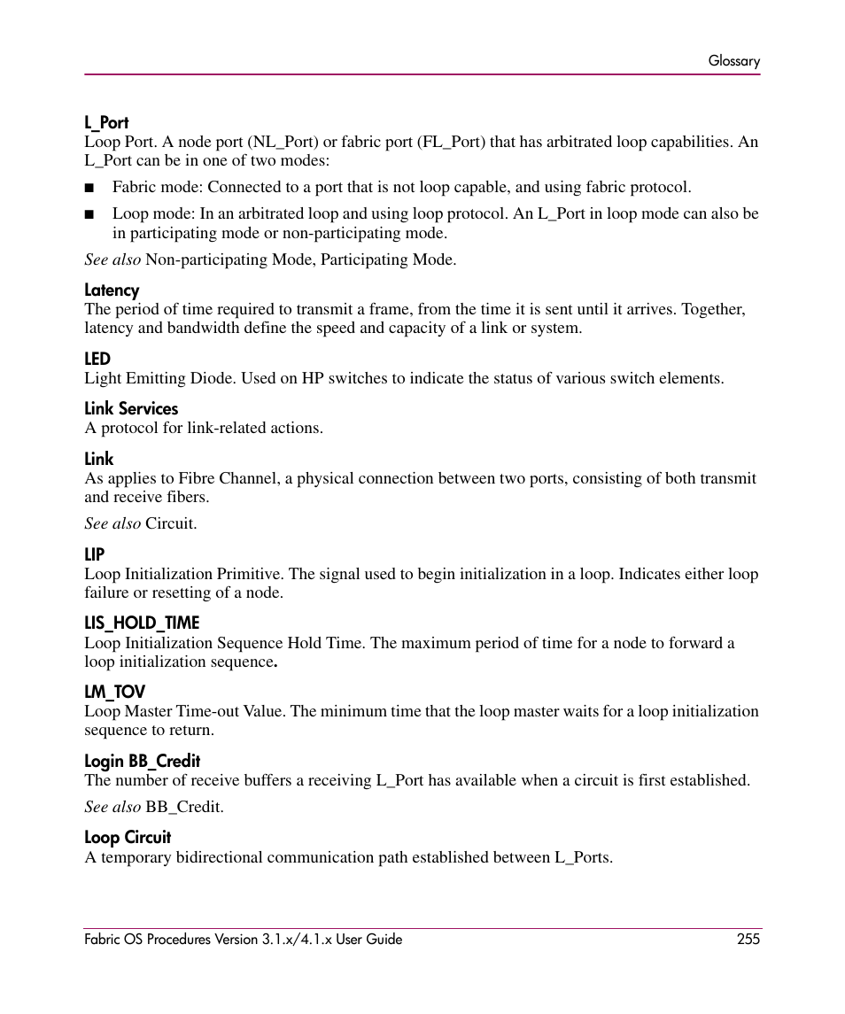 HP StorageWorks MSA 2.8 SAN Switch User Manual | Page 255 / 270