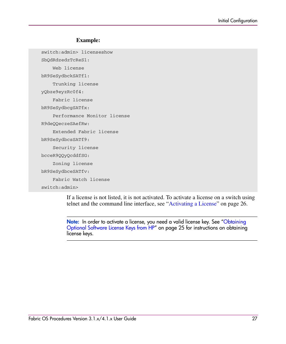 HP StorageWorks MSA 2.8 SAN Switch User Manual | Page 27 / 270