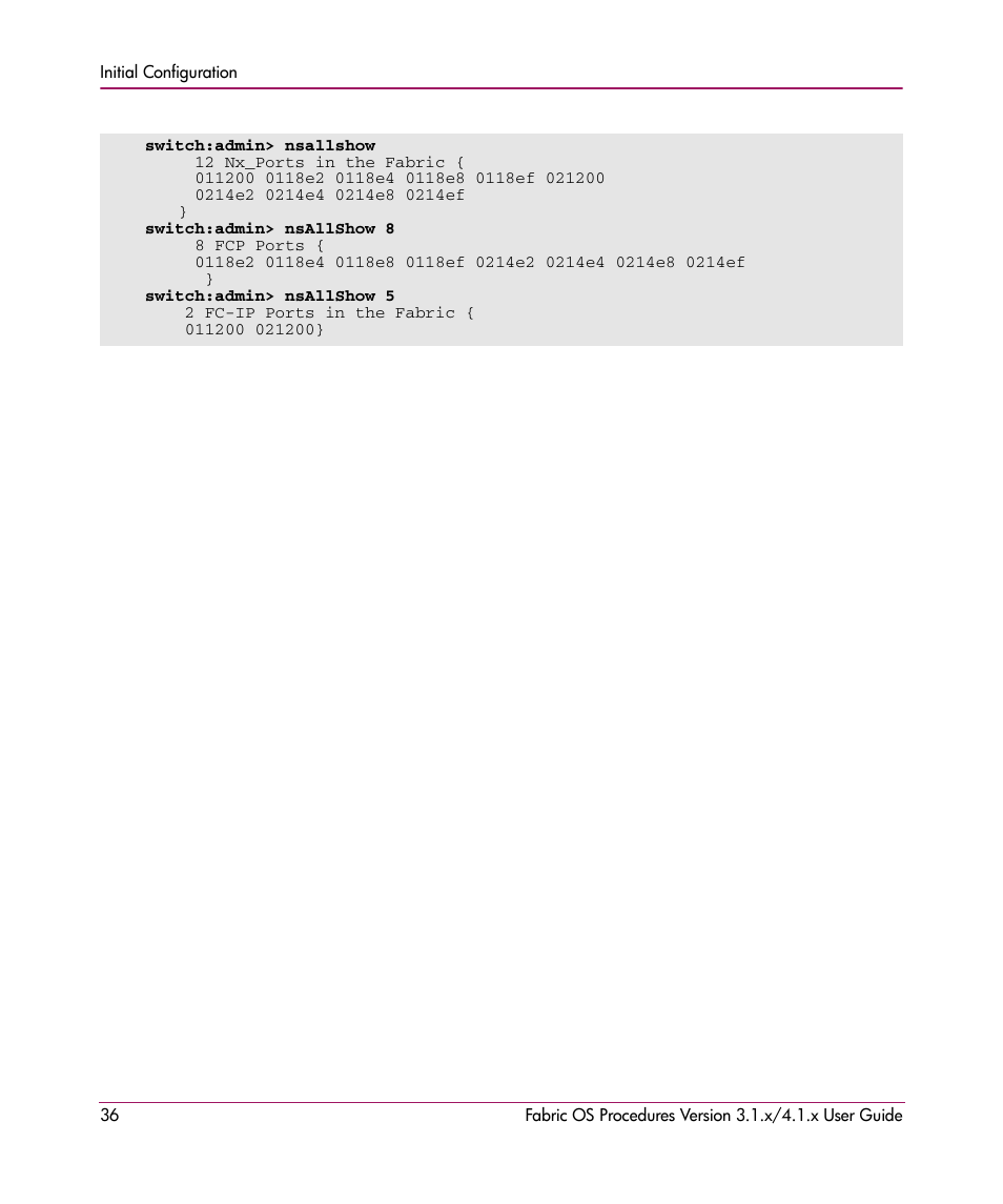 HP StorageWorks MSA 2.8 SAN Switch User Manual | Page 36 / 270