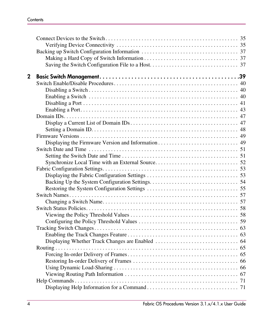 HP StorageWorks MSA 2.8 SAN Switch User Manual | Page 4 / 270