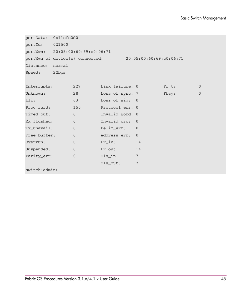 HP StorageWorks MSA 2.8 SAN Switch User Manual | Page 45 / 270