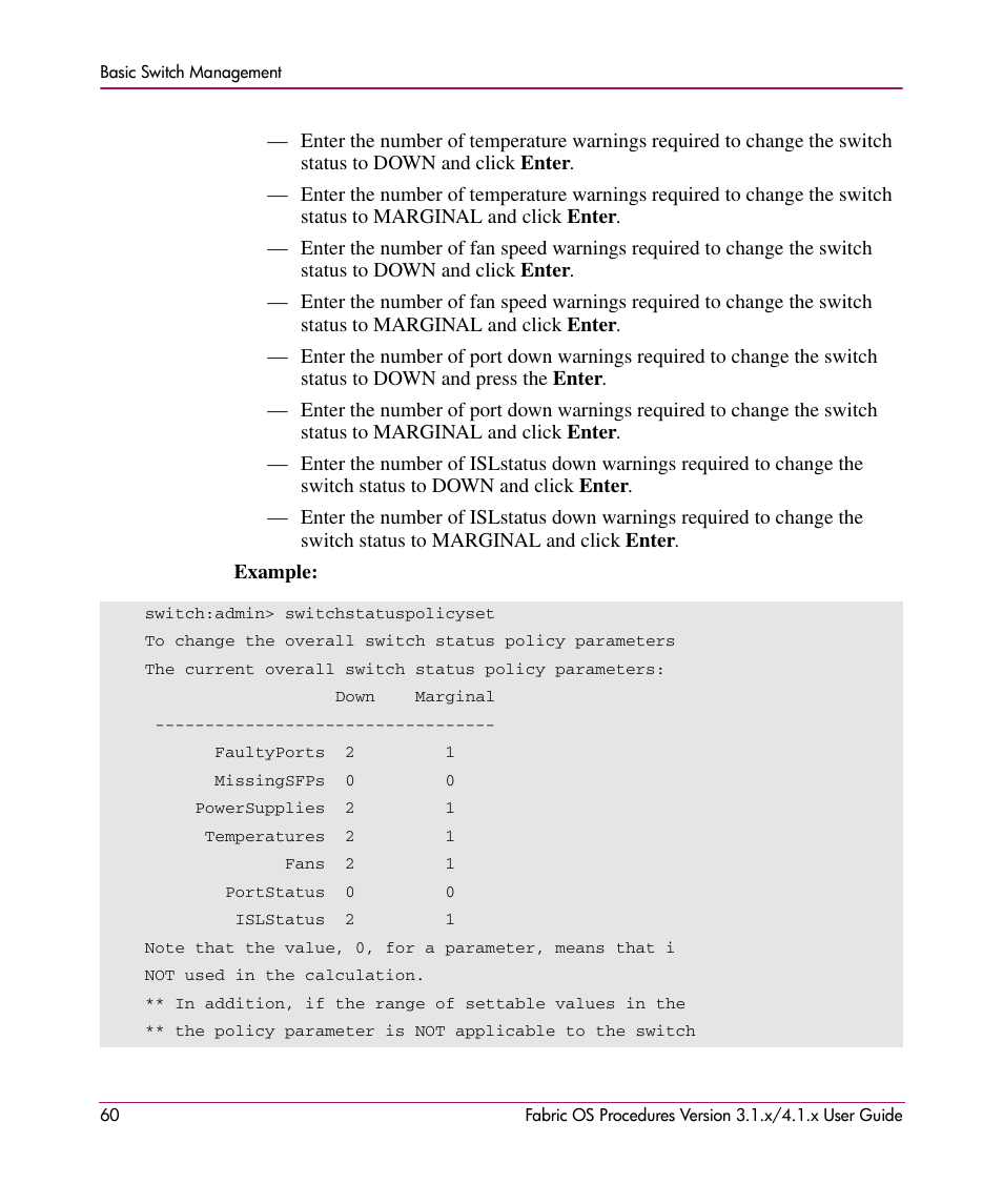 HP StorageWorks MSA 2.8 SAN Switch User Manual | Page 60 / 270