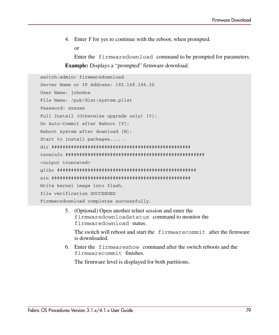 HP StorageWorks MSA 2.8 SAN Switch User Manual | Page 79 / 270