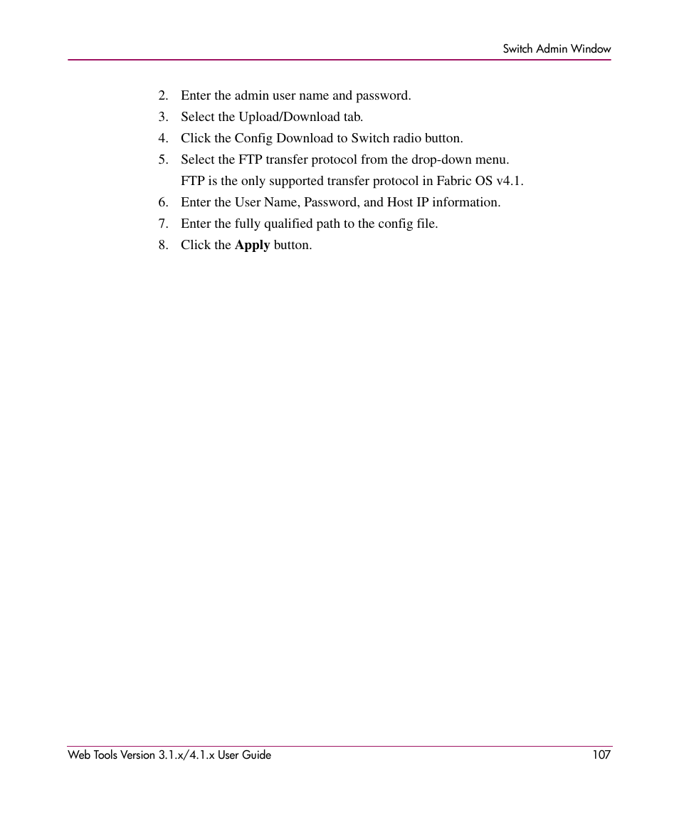 HP StorageWorks MSA 2.8 SAN Switch User Manual | Page 107 / 307