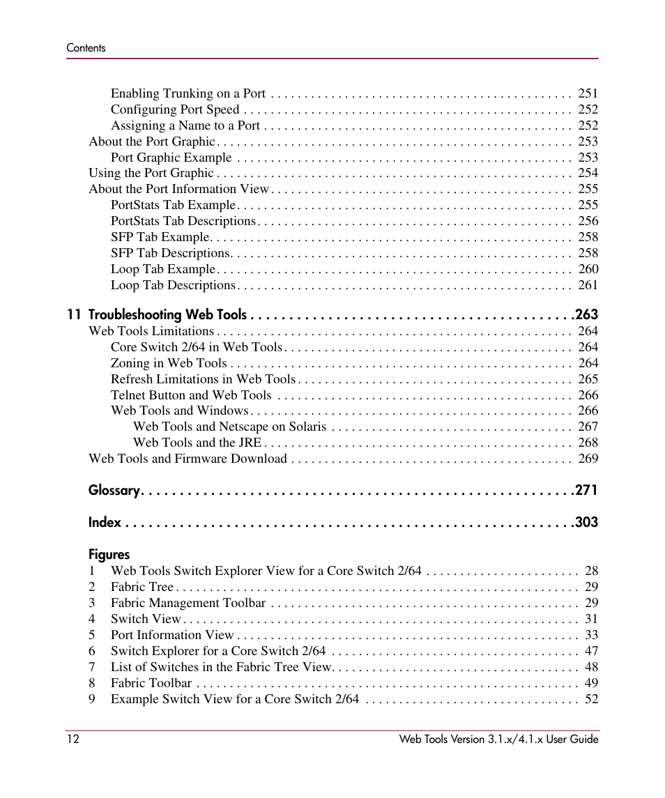 HP StorageWorks MSA 2.8 SAN Switch User Manual | Page 12 / 307