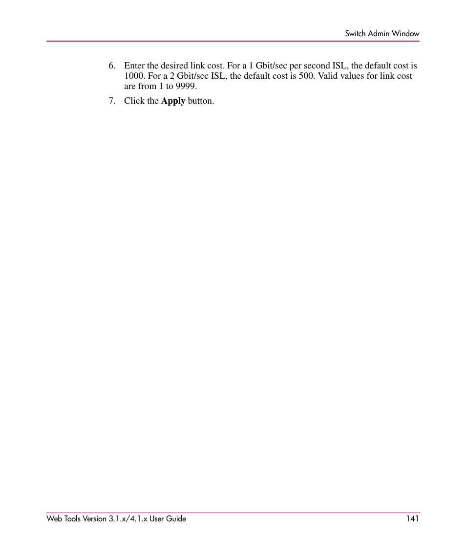 HP StorageWorks MSA 2.8 SAN Switch User Manual | Page 141 / 307