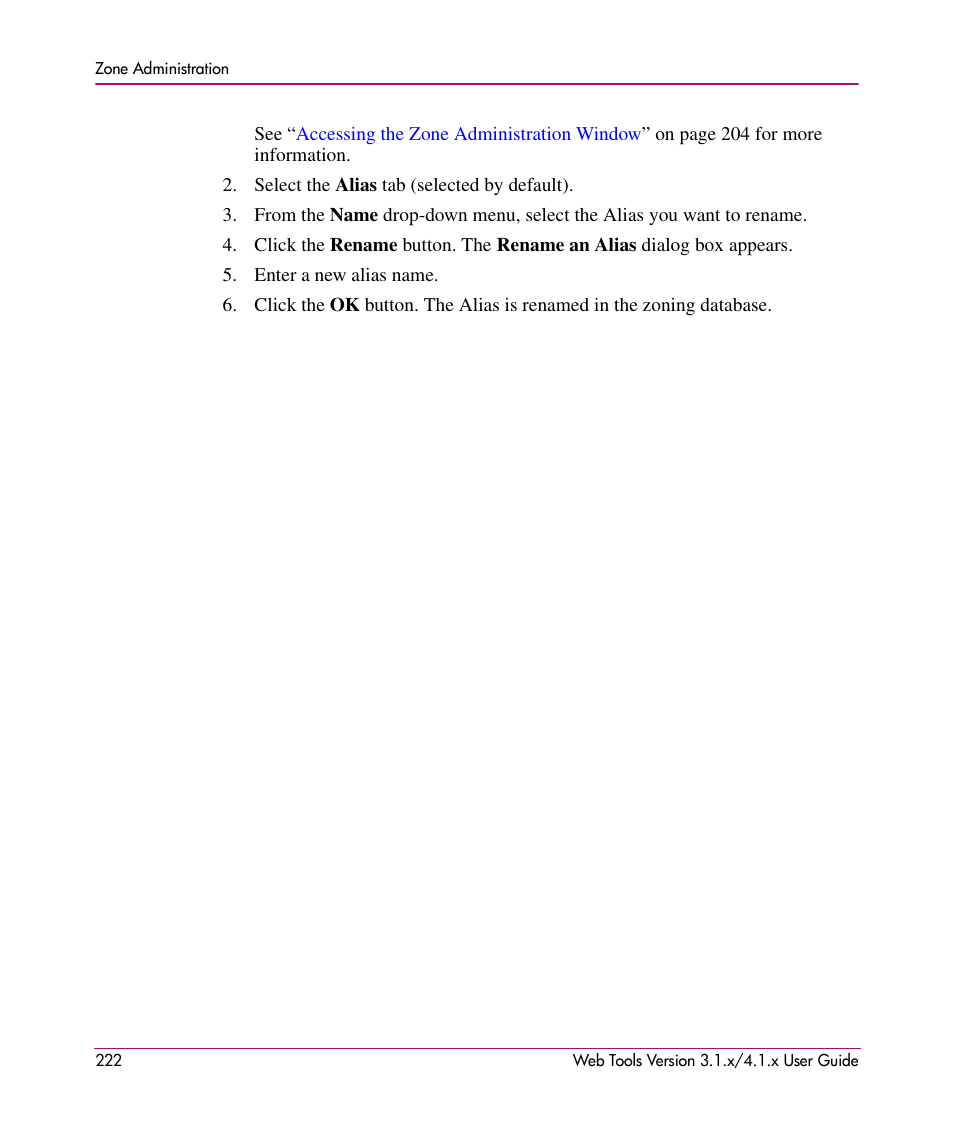 HP StorageWorks MSA 2.8 SAN Switch User Manual | Page 222 / 307