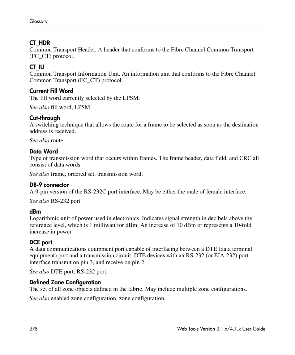 HP StorageWorks MSA 2.8 SAN Switch User Manual | Page 278 / 307