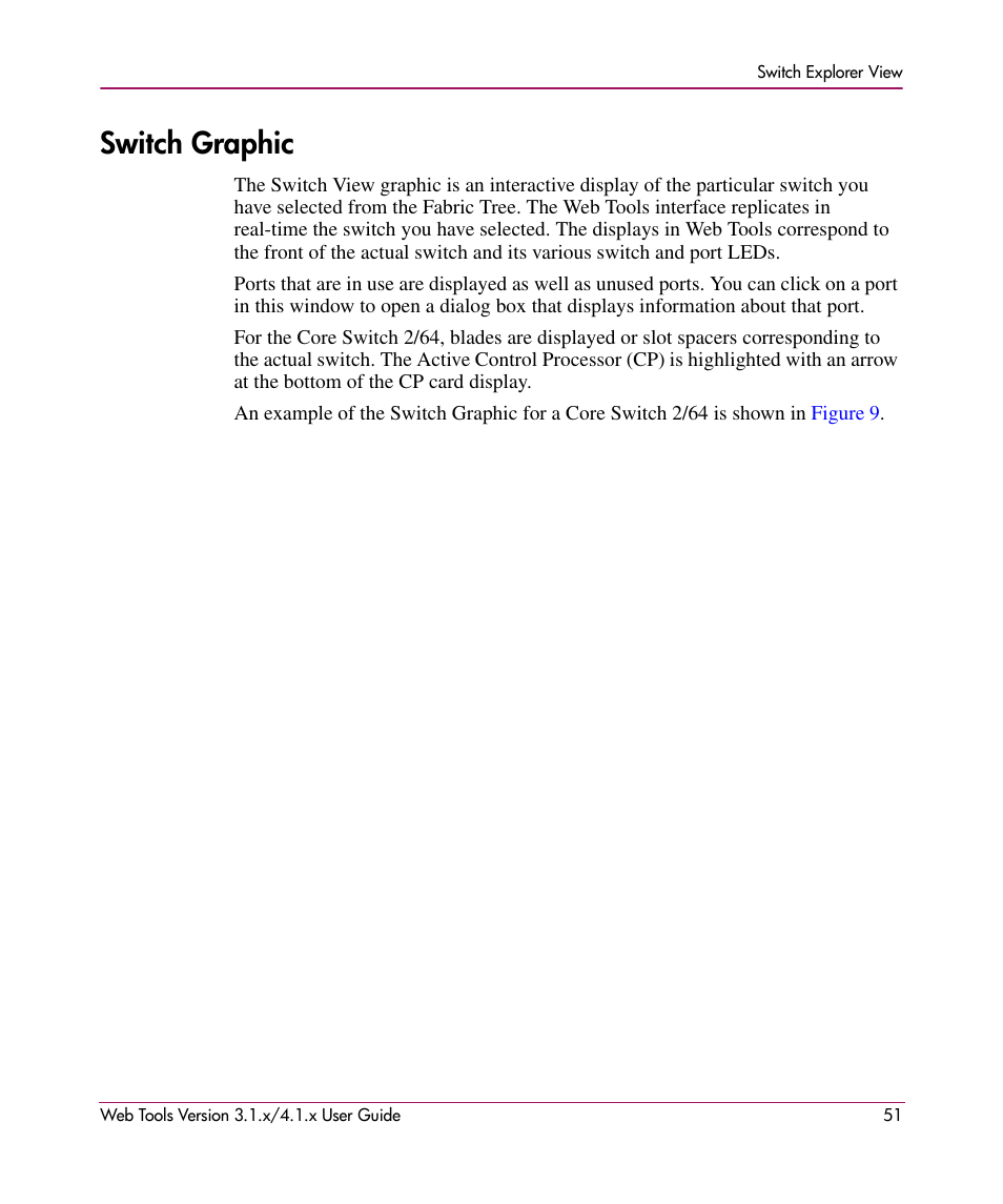 Switch graphic | HP StorageWorks MSA 2.8 SAN Switch User Manual | Page 51 / 307