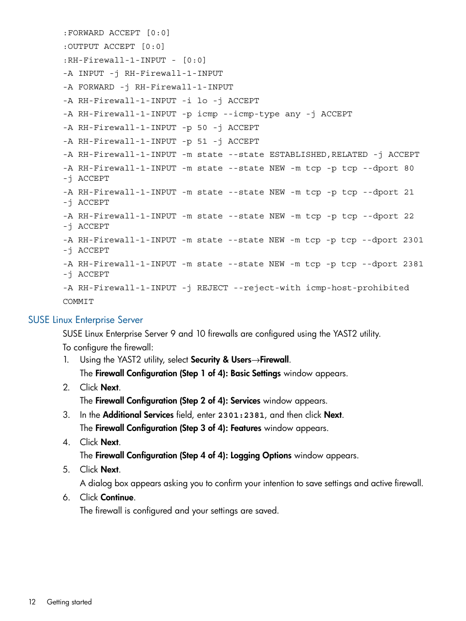 Suse linux enterprise server | HP Serveur lame HP ProLiant BL680c G5 User Manual | Page 12 / 90