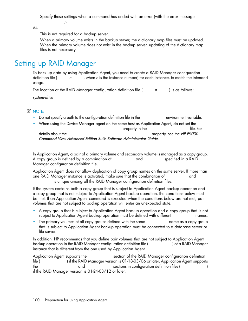 Setting up raid manager, Setting up raid man- ager | HP Serveur lame HP ProLiant BL465c Gen8 User Manual | Page 100 / 578