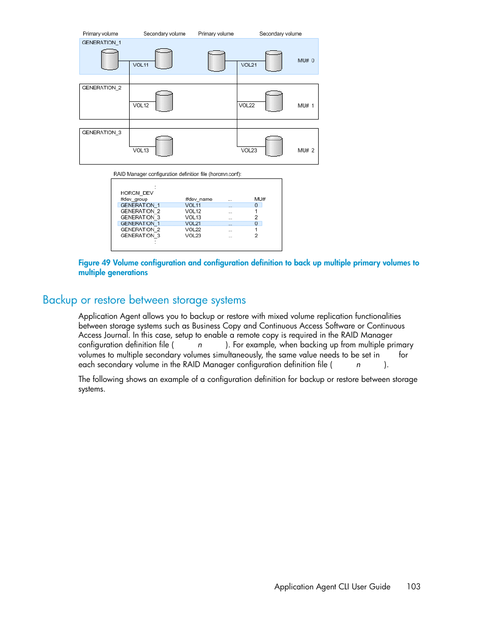 Backup or restore between storage systems | HP Serveur lame HP ProLiant BL465c Gen8 User Manual | Page 103 / 578